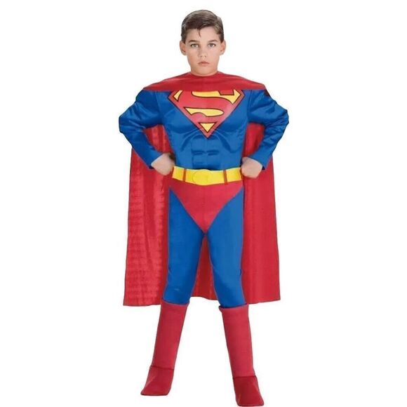 Rubie's Other - Rubies 510014 Superman Costume Muscle Chest DC Comics Toddler Size 2-4 2T 3T 4T